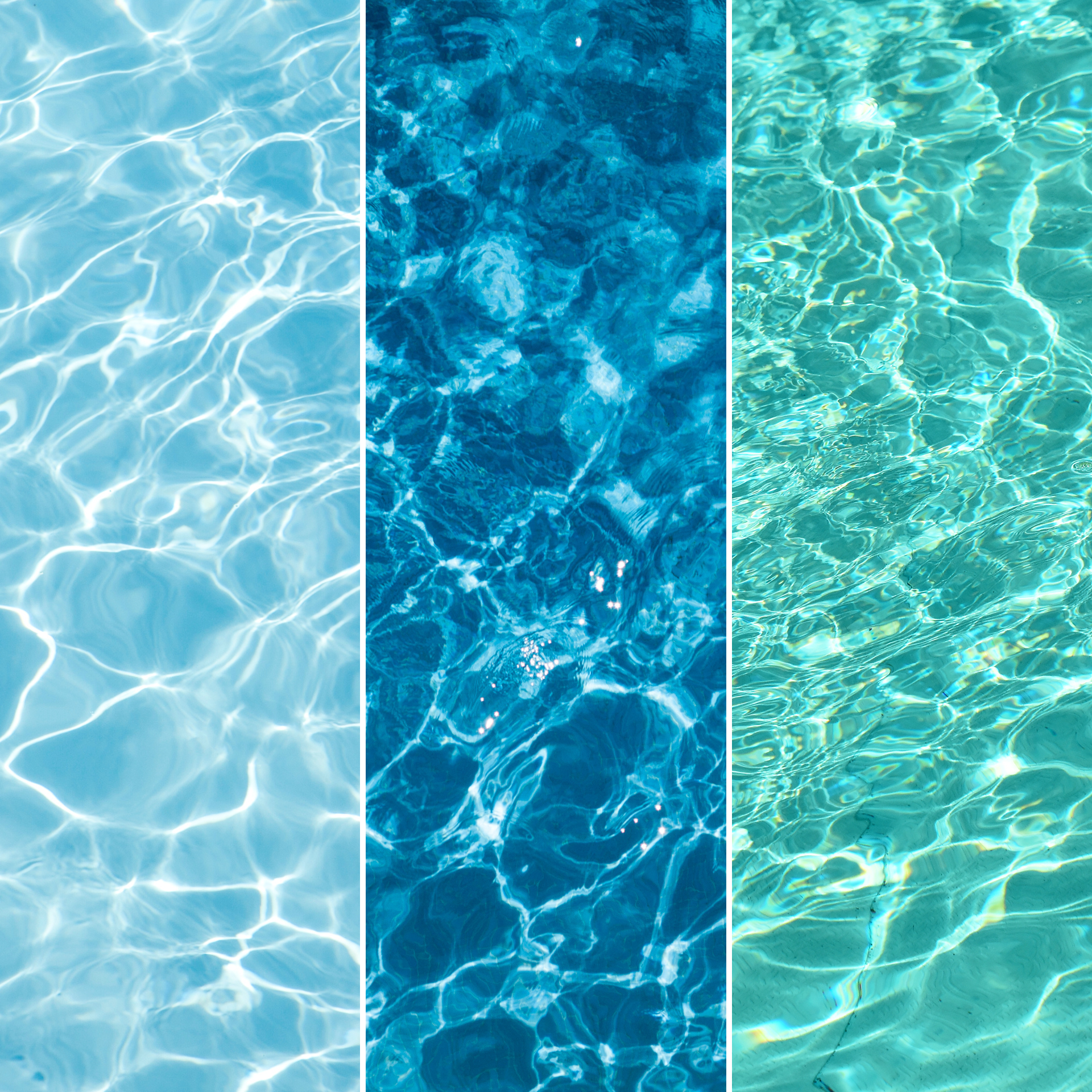 stessa acqua, 3 rivestimenti diversi