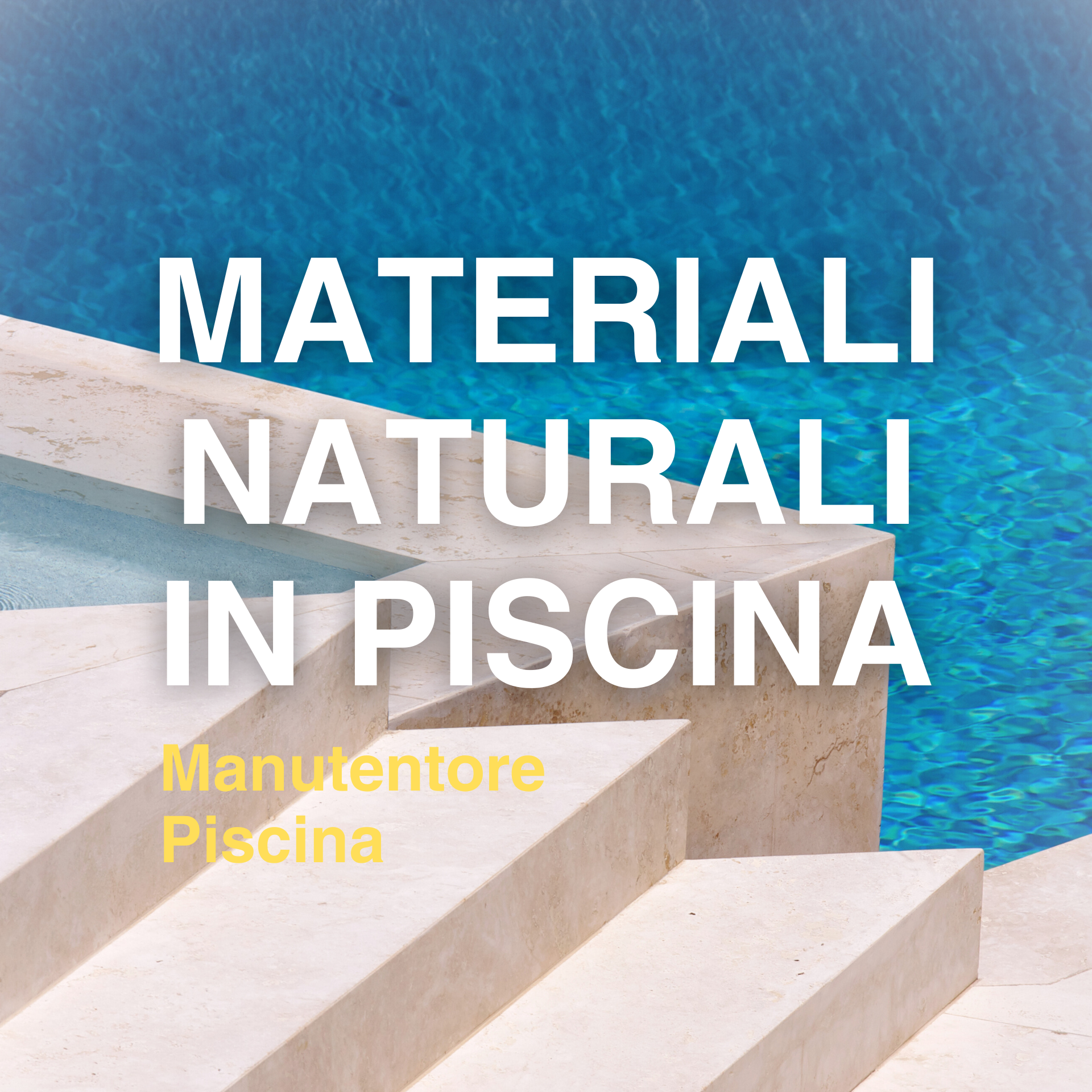 Materiali naturali in piscina